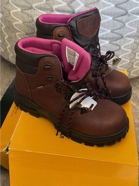 Women's Ad Tec Waterproof Works Boots Composite Toe NWT 11